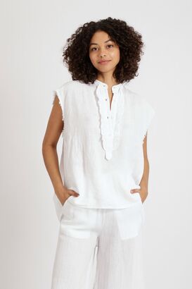 Bluse Barcelona aus Leinen