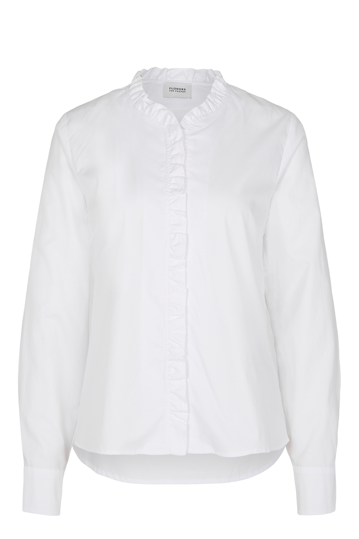 Bluse mit R&uuml;schenbesatz
