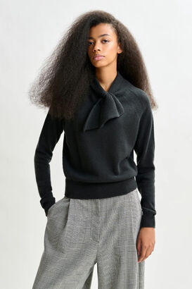 Cashmere Pullover mit Schluppe