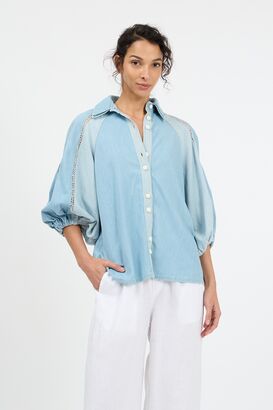Bluse Bicolor