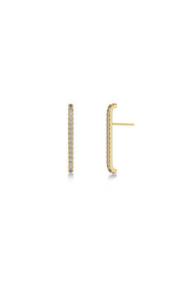 Ohrringe Pli&eacute; Lobe Studs Gold