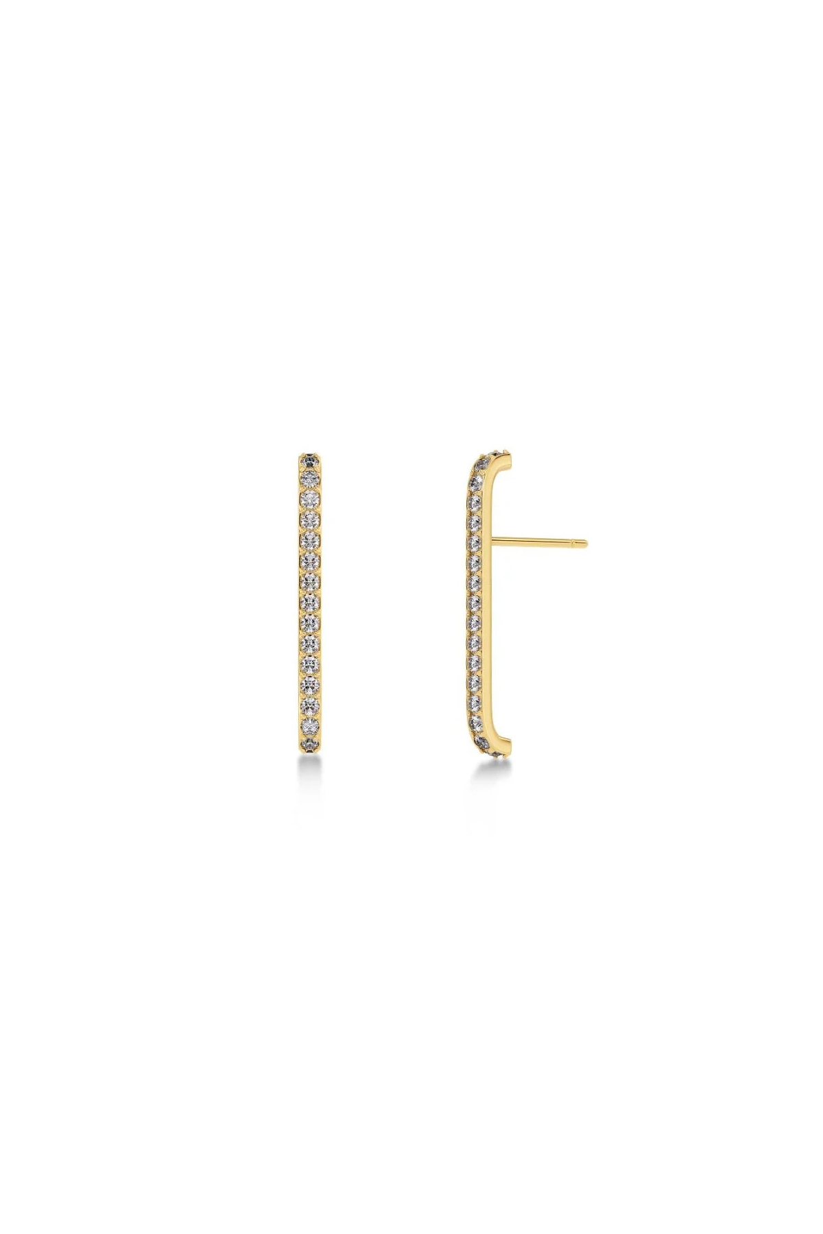 Ohrringe Pli&eacute; Lobe Studs Gold