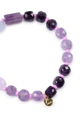 Armband Precius mit Halbedelstein, Flieder