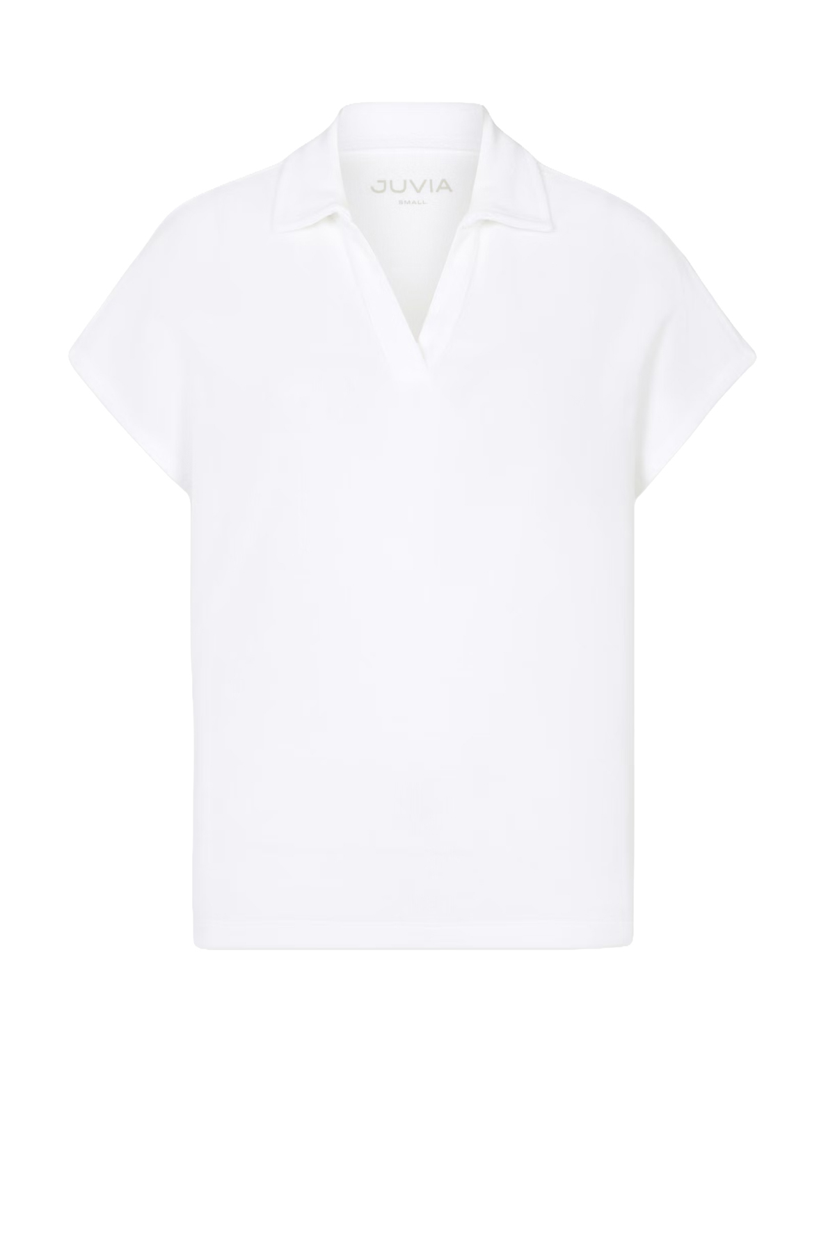 Frottee Shirt mit Polokragen