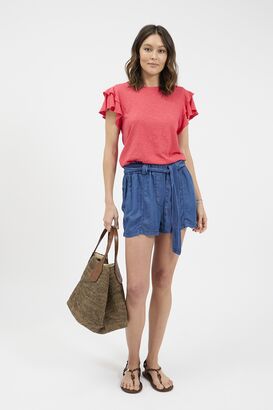 Shirt aus Slub Jersey