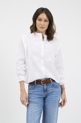 Bluse mit Stickerei