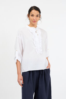 Bluse mit R&uuml;sche