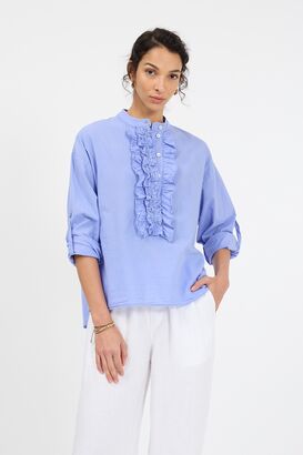 Bluse mit R&uuml;sche