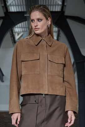 Jacke aus Veloursleder