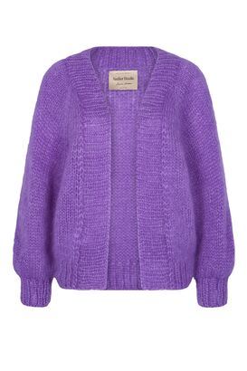 Handgestrickter Cardigan mit Kid Mohair und Seide 