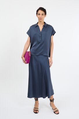 Bluse aus Seidenstretch