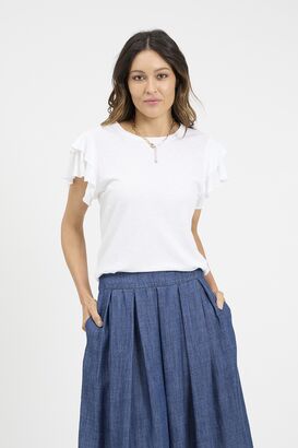 Shirt aus Slub Jersey