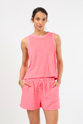 Shorts aus Musselin