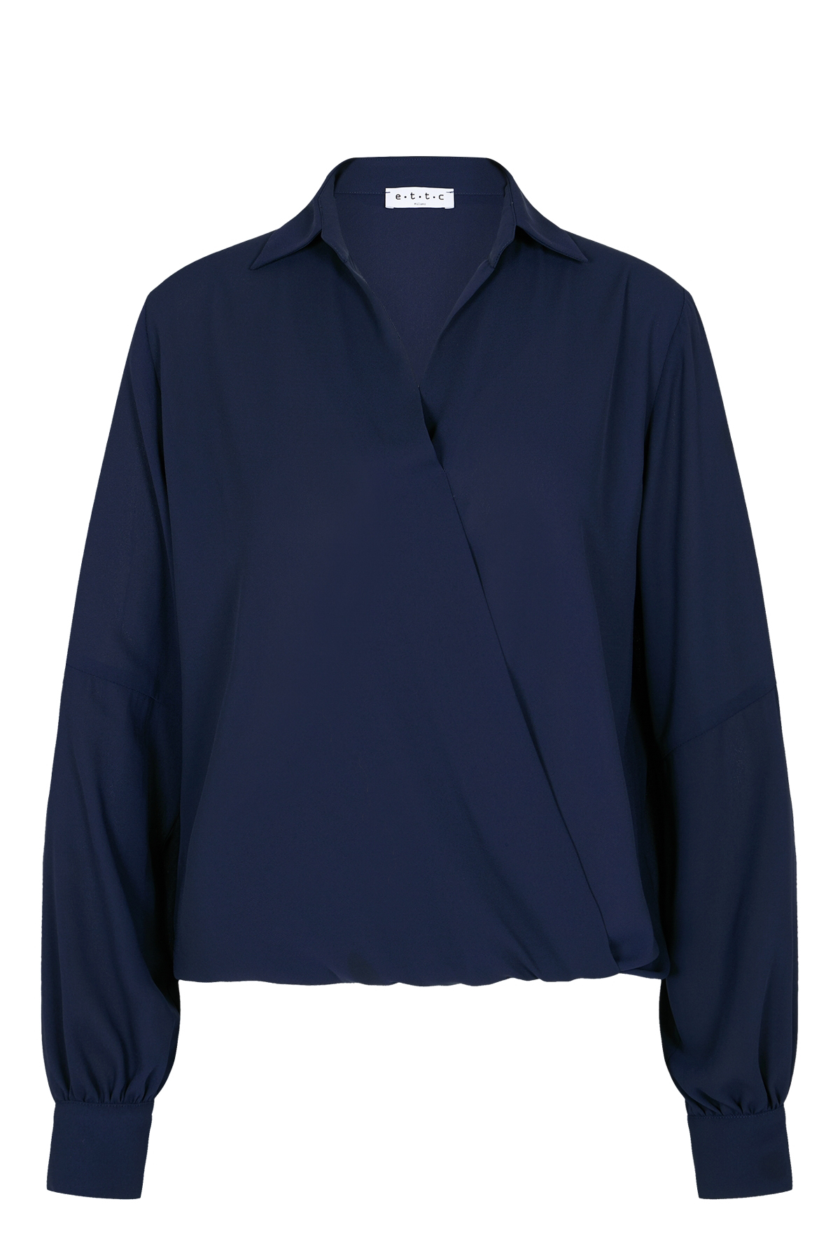 Bluse in Wickeloptik