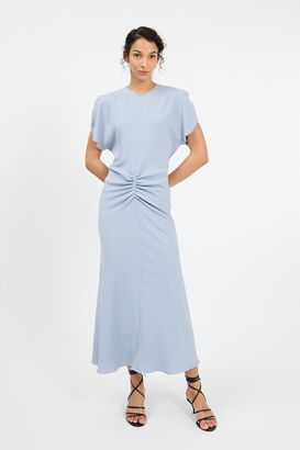 Midikleid mit Raffung