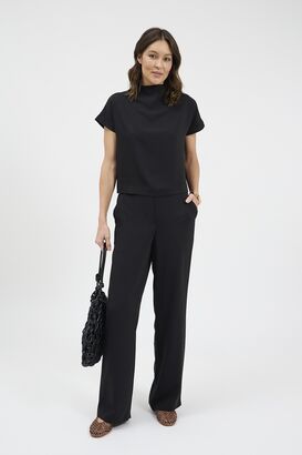 Wide Leg Hose Nero
