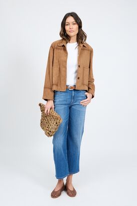 Jacke Ilya aus Veloursleder 