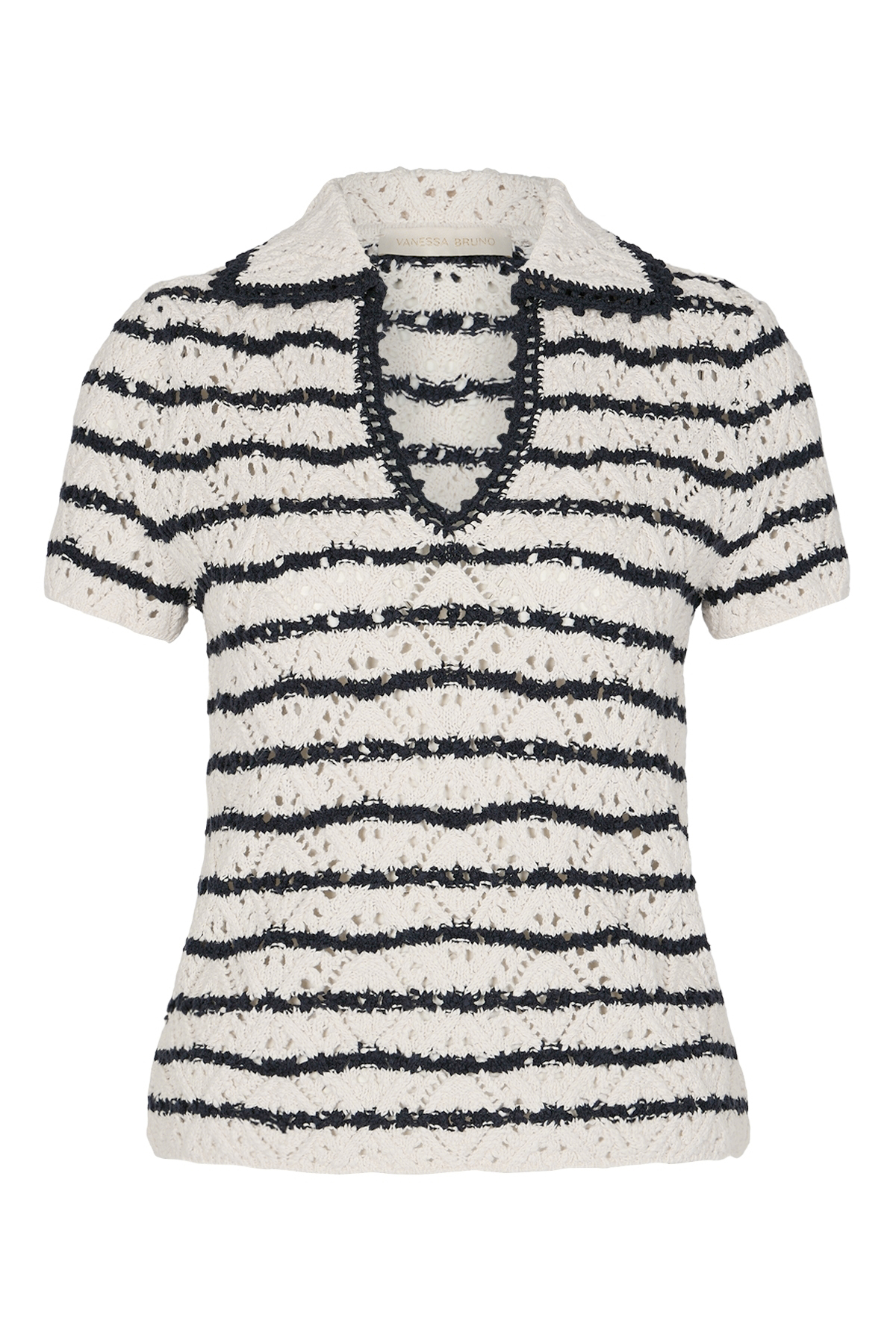 Strickpolo Gillis mit Ajourdetail