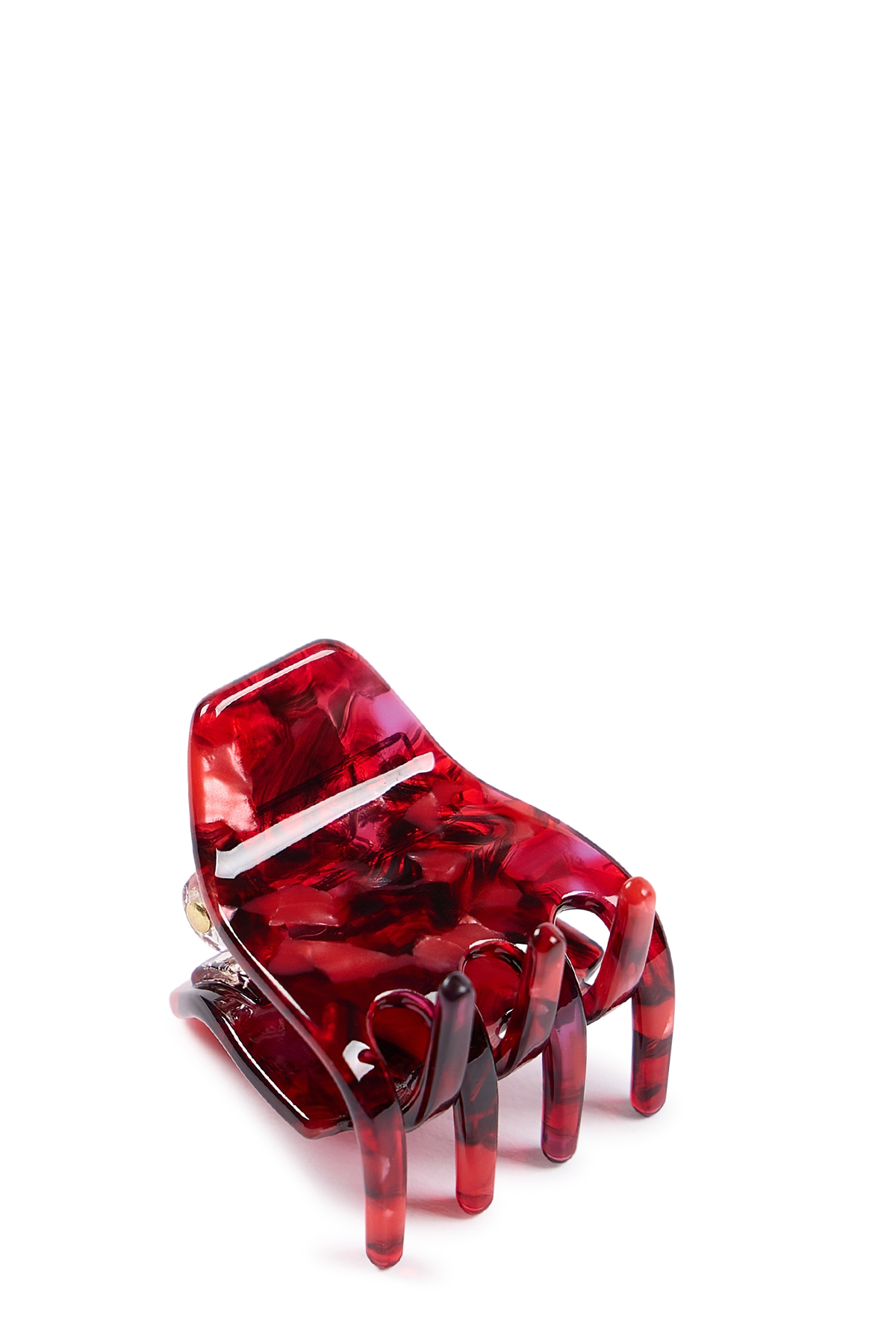 Haarspange Lilly, Bordeaux gemustert