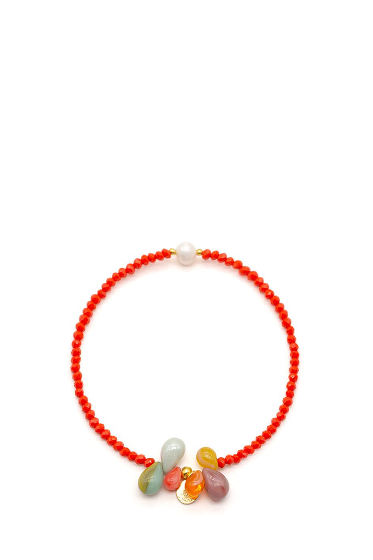 Armband 6 Drops, Red