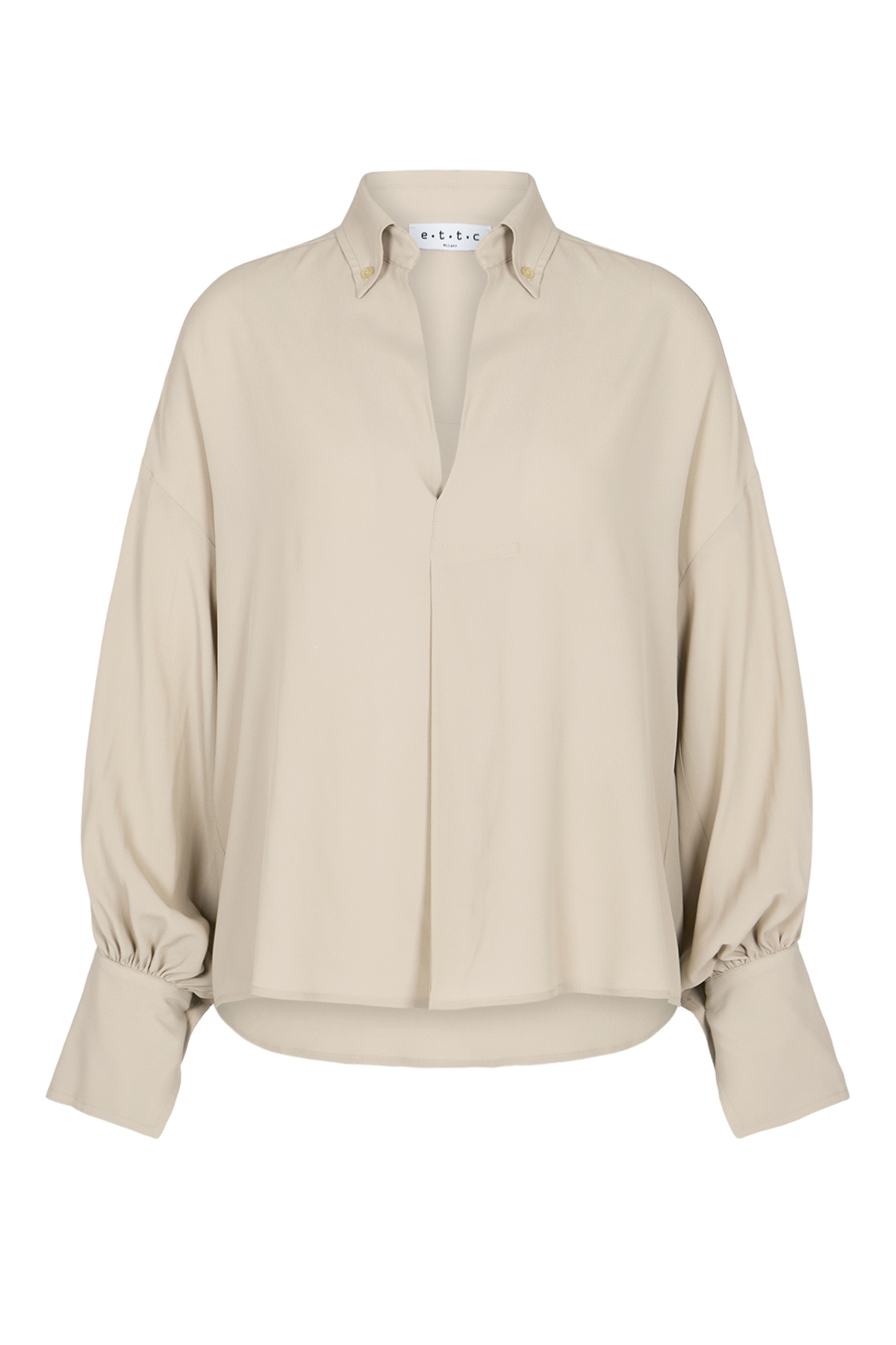 Bluse mit Seide