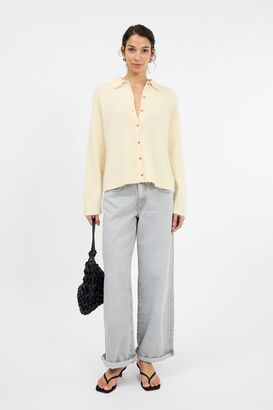Brushed Cashmere Cardigan