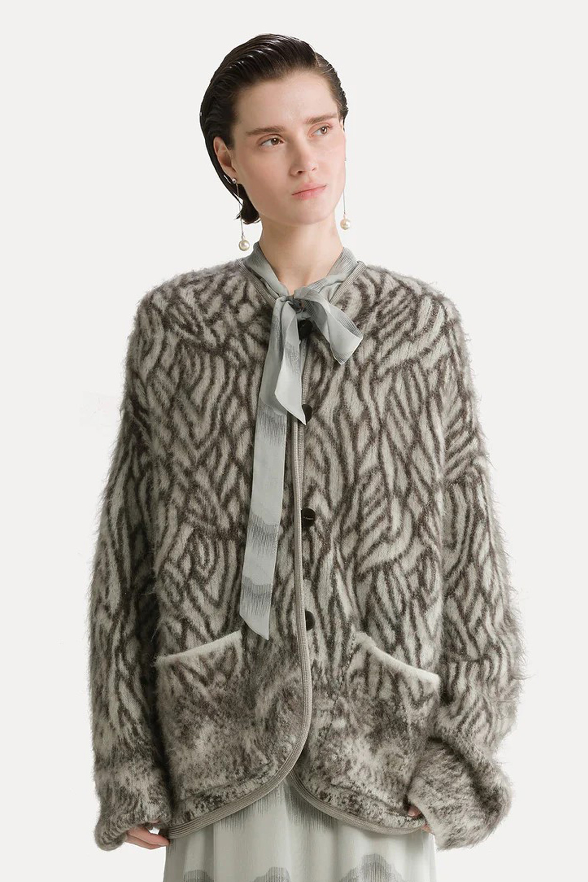Cardigan mit Alpaka 