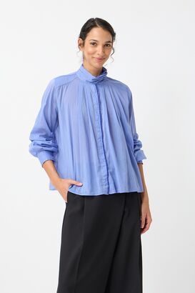Bluse mit Seide