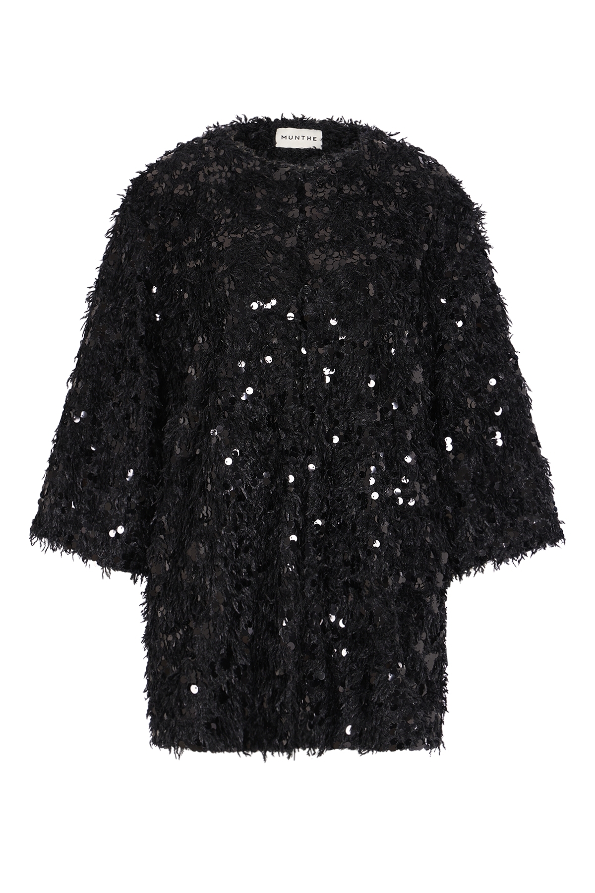 Jacke mit texturierter Oberfl&auml;che 