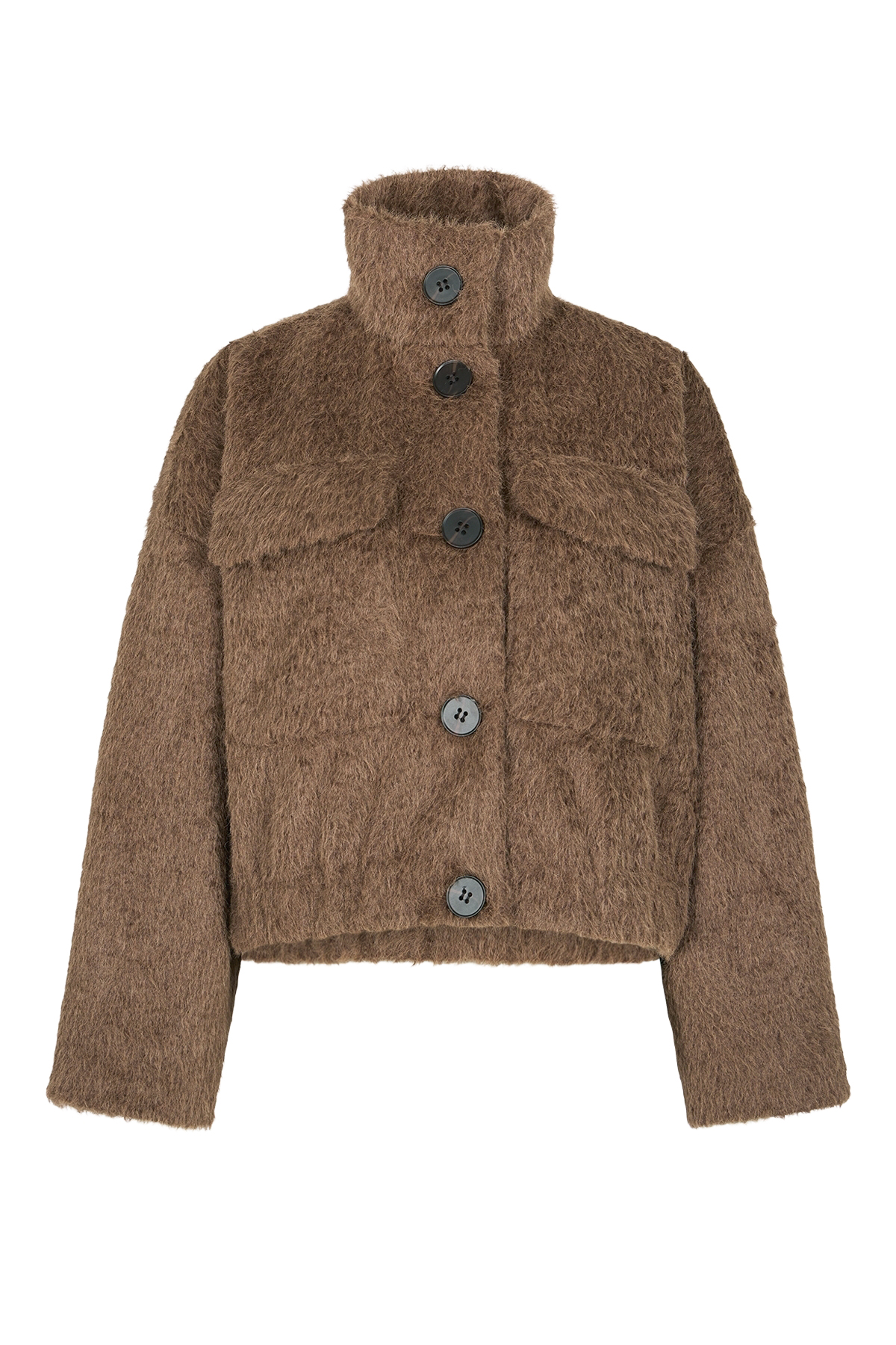 Jacke mit Stehkragen 
