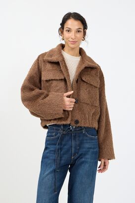 Jacke mit Stehkragen 