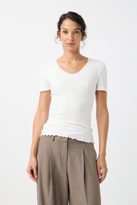 Shirt mit Spitzenborte