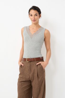 Top mit Spitze