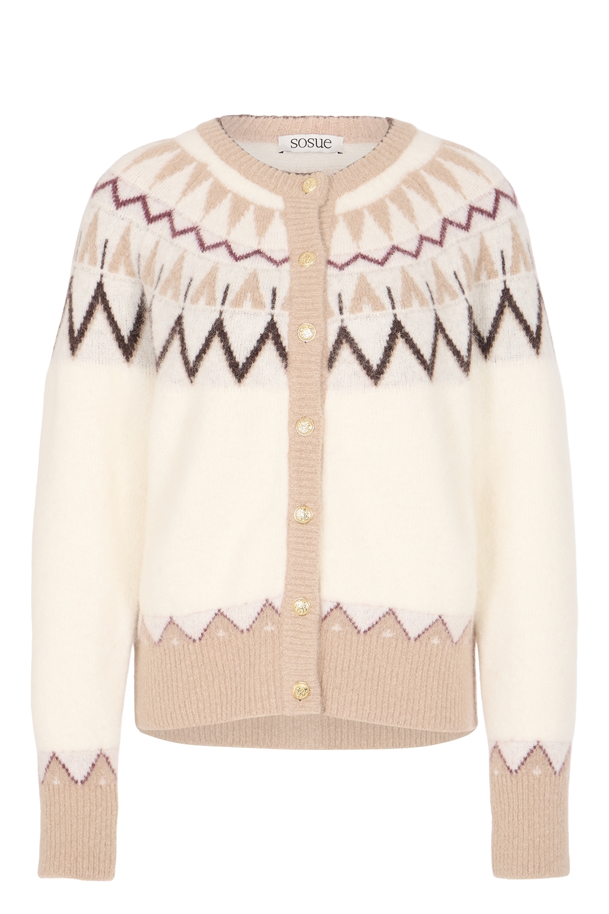 Norweger Cardigan mit Alpaka