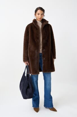 Fake Fur Mantel