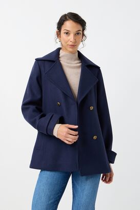Long Cabanjacke mit Wolle