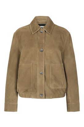 Velours Lederjacke