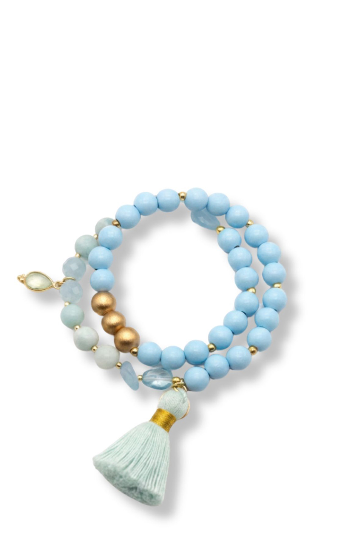 Armband Mala Twin, Blue Horizon  