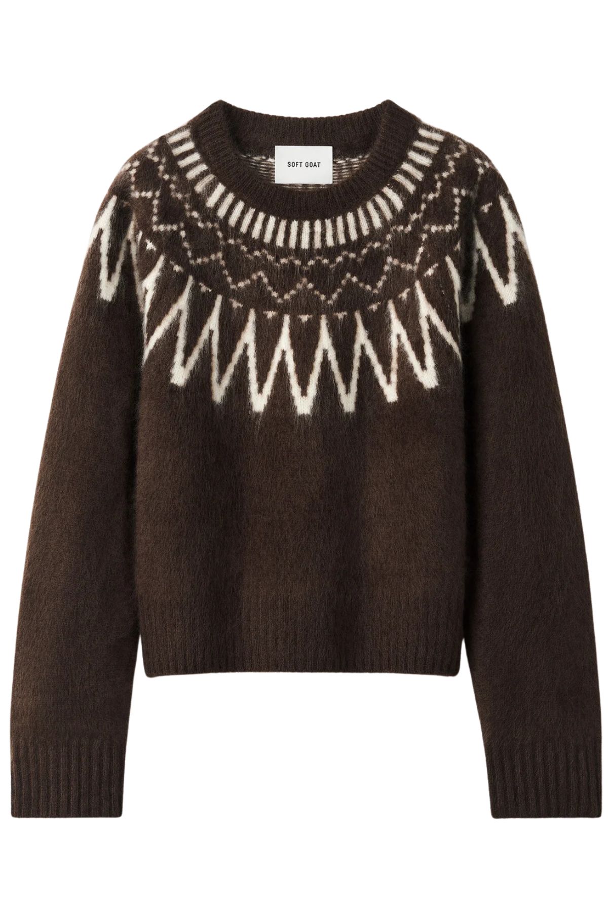 Brushed Jacquard Pullover 