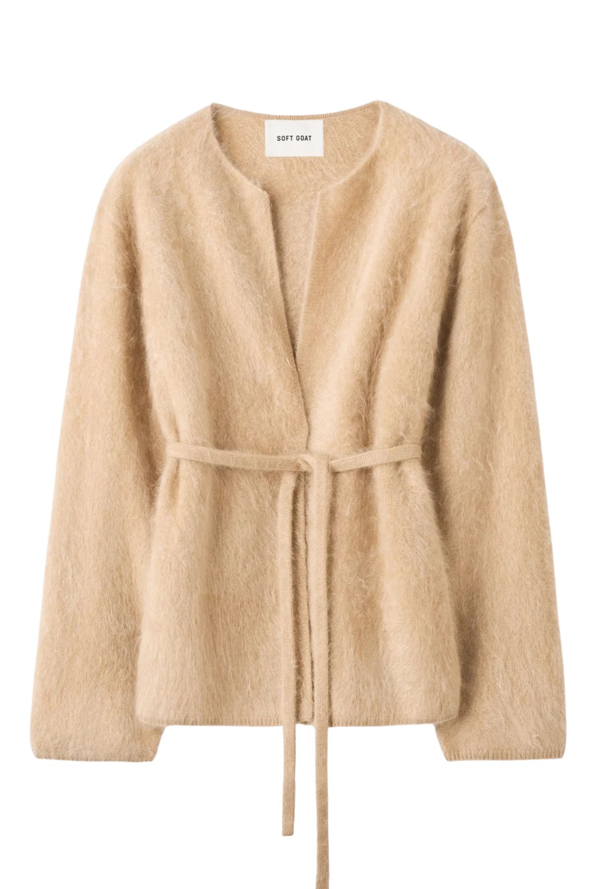 Brushed Cashmere Cardigan 