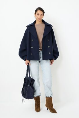 Caban Jacke Seth mit Wolle