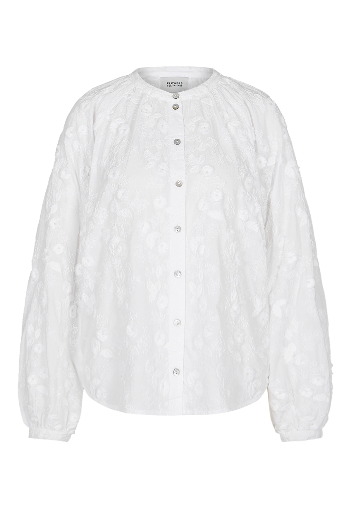 Bluse aus Baumwolle mit Stickerei