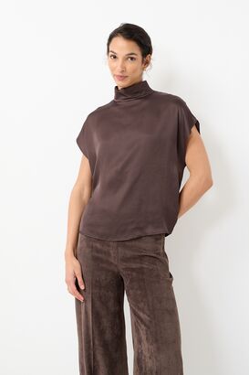 Bluse mit Stehkragen