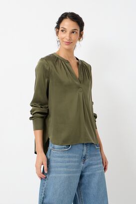Bluse aus Seidenstretch