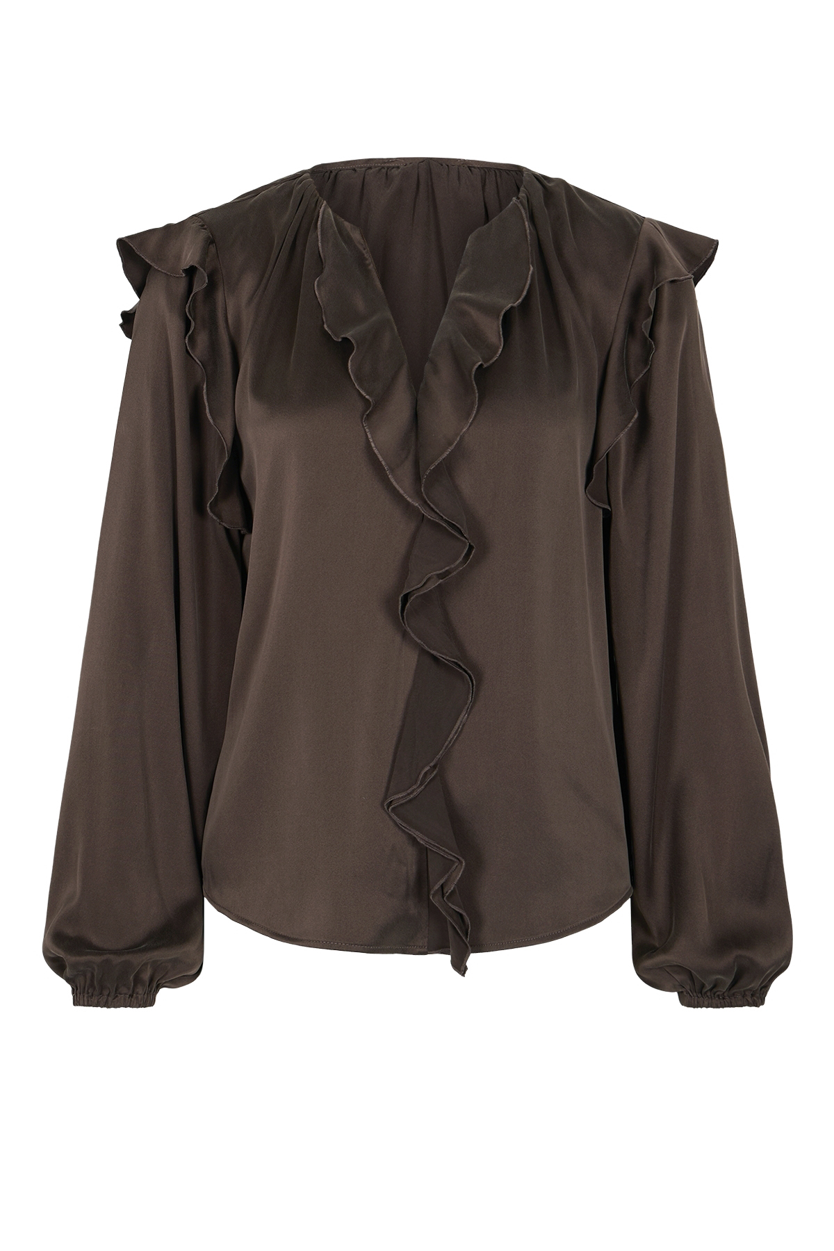 Bluse aus Seidenstretch