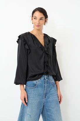 Bluse aus Seidenstretch