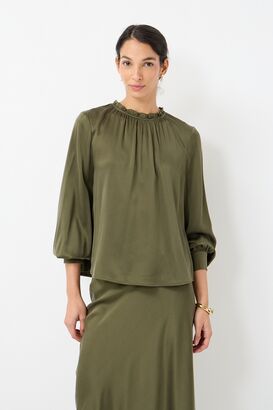 Bluse aus Seidenstretch