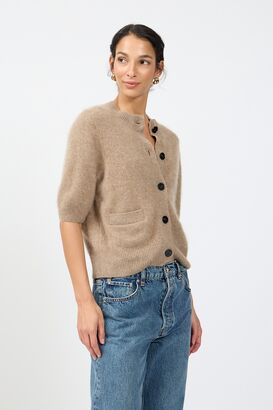 Cardigan aus Mink Wash Wolle 