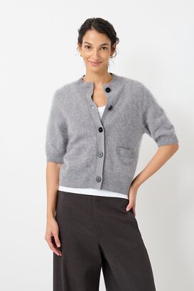 Cardigan aus Mink Wash Wolle 