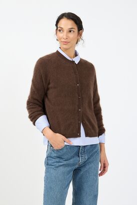 Cardigan aus Mink Wash Wolle 